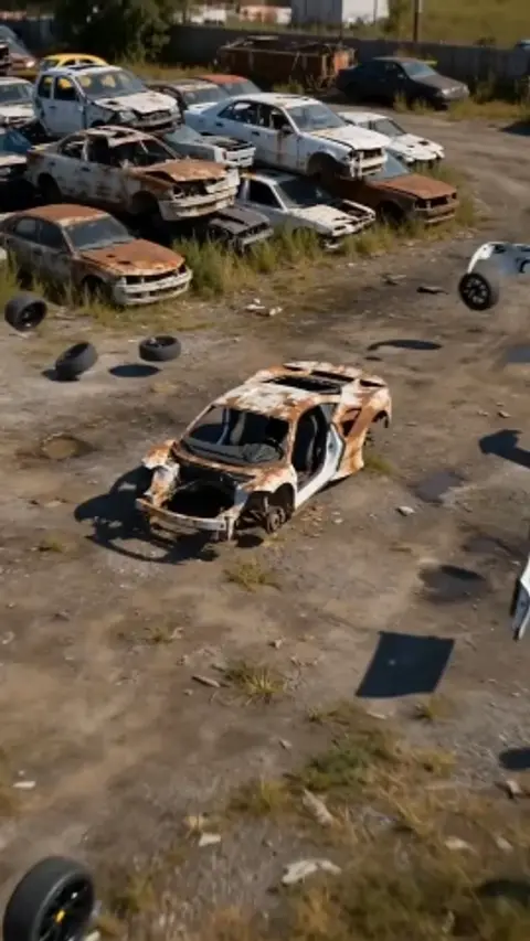 Junkyard Car Transformation CGI Effect