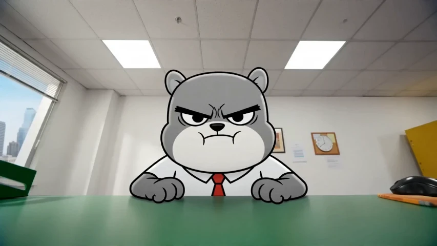 Office Chaos: 2D vs. Reality